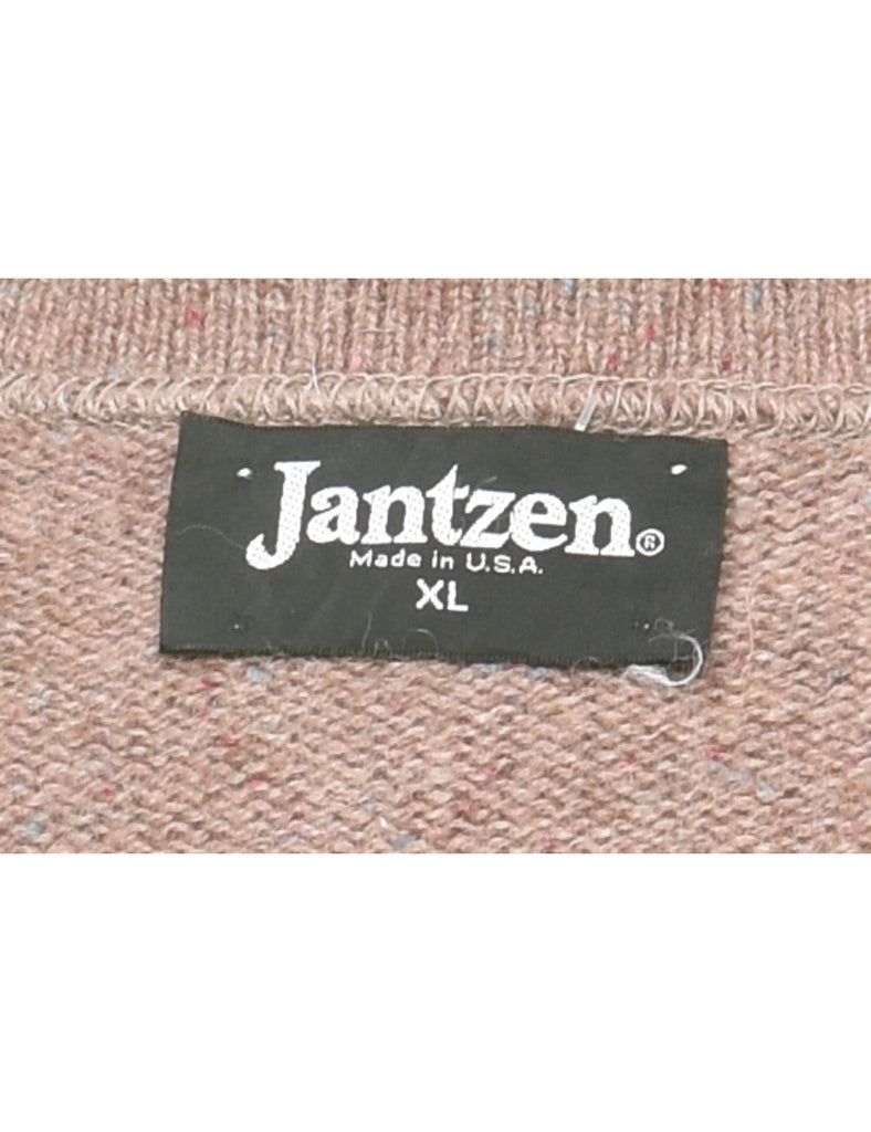Jantzen Light Brown Sweater Vest - XL