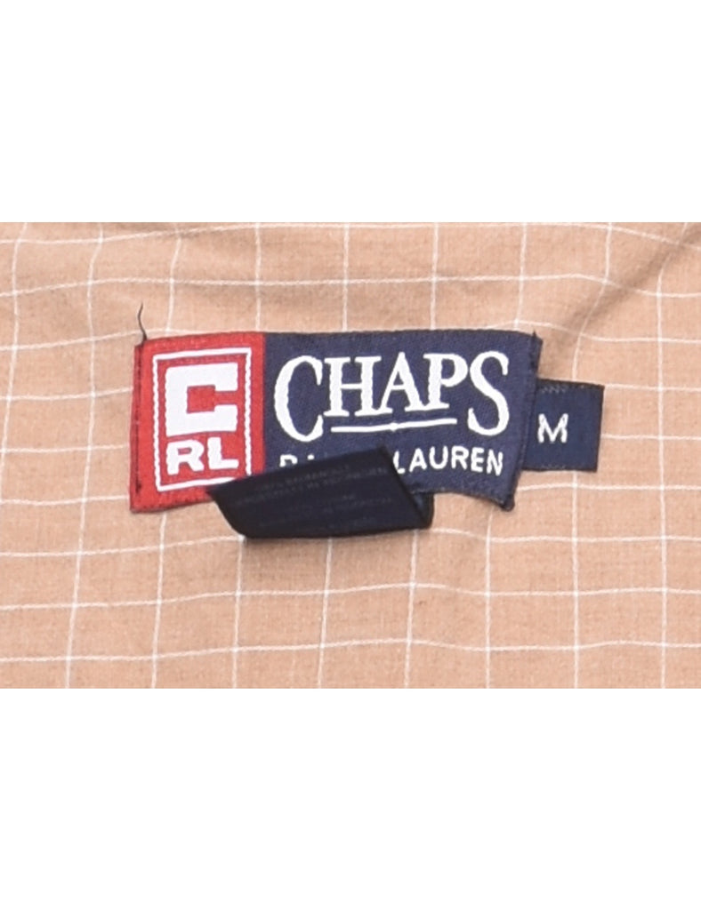 Light Brown Chaps Checked Shirt - M