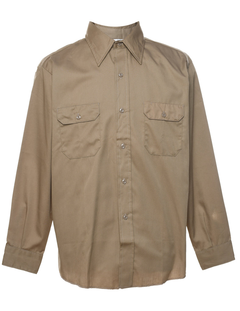 Light Brown Workwear Shirt - L