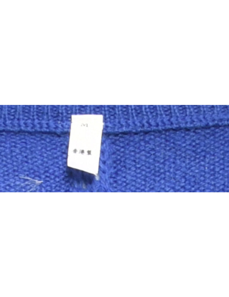 Long Sleeved Blue Jumper - XL
