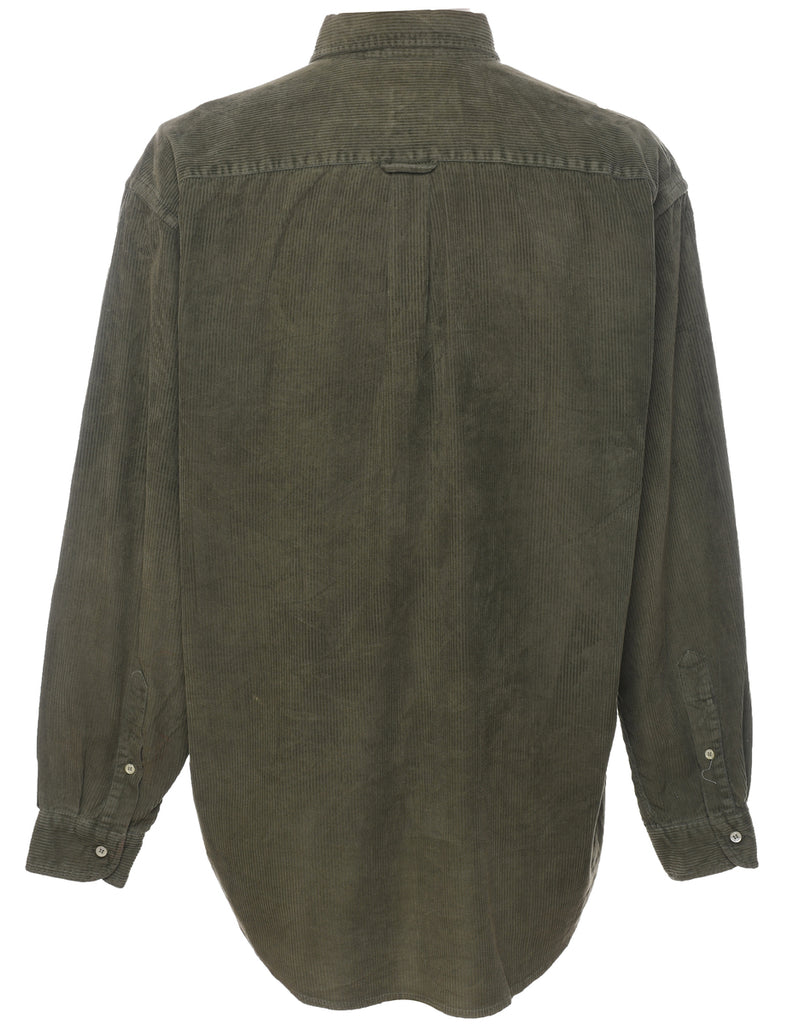 Olive Green Corduroy Shirt - L