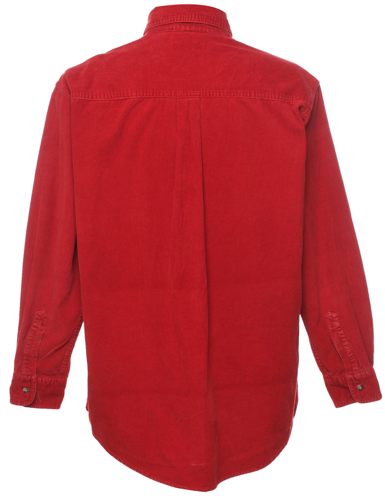 Red Corduroy Shirt - L