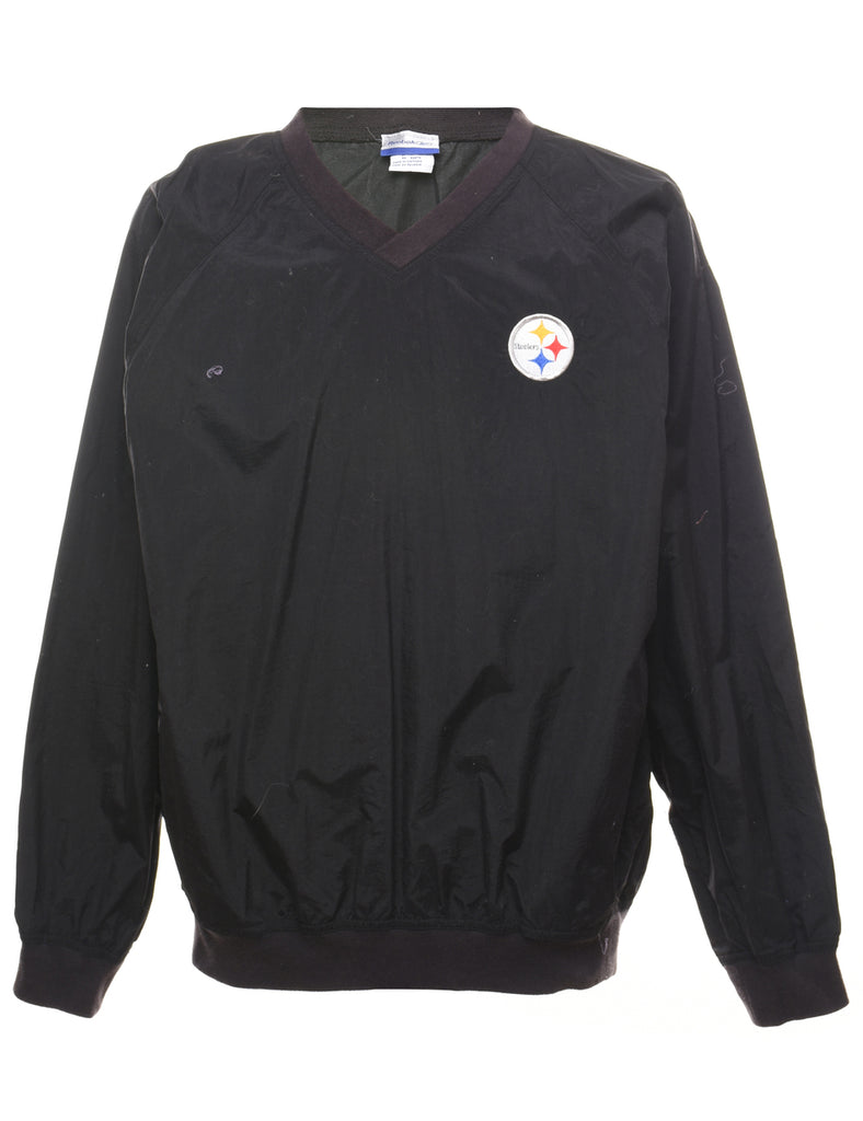 Reebok Mens L Pittsburgh Steelers Pullover Jacket Embroidered NFL