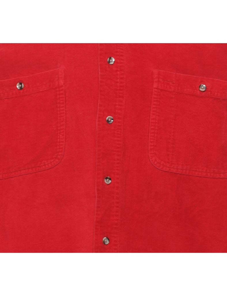 Van Heusen Red Corduroy Shirt - L