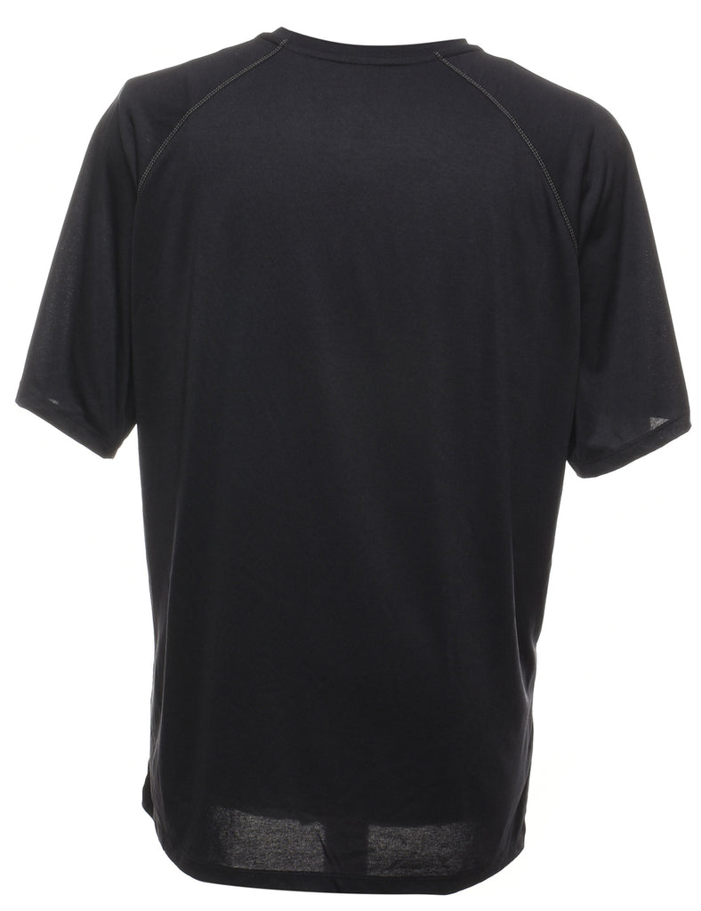 Adidas Black Printed Nylon T-Shirt - M