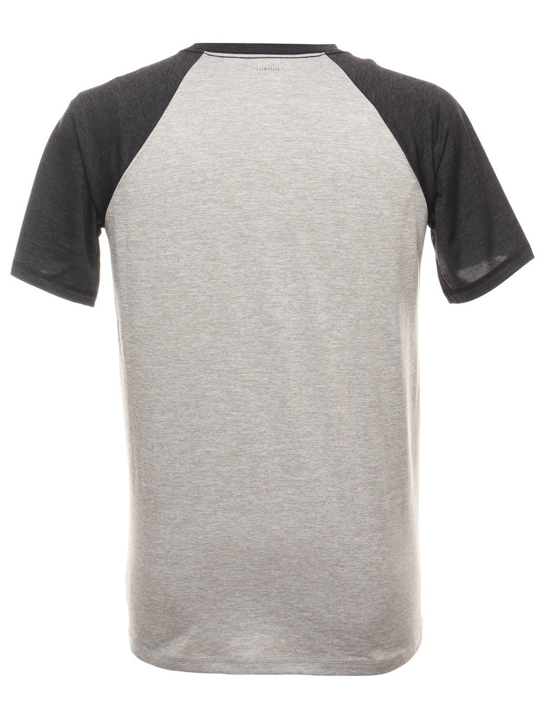 Adidas Printed Marl Grey T-shirt - XL