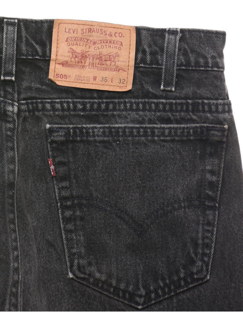 Black Levi's 505 Jeans - W36 L32