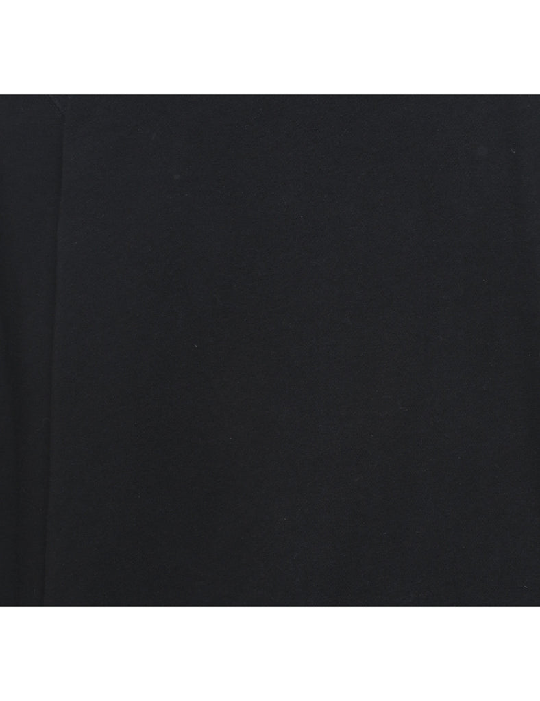 Black Plain Sweatshirt - L