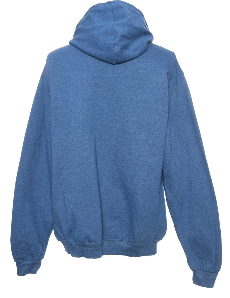 Unisex blue hooded sweatshirt