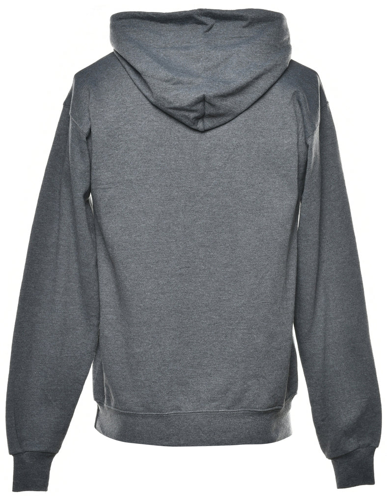 Dark Grey Hooded Sweatshirt - S