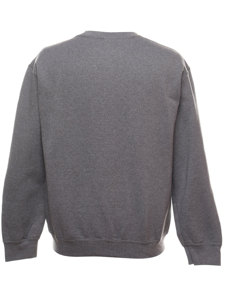Dark Grey Plain Sweatshirt - M