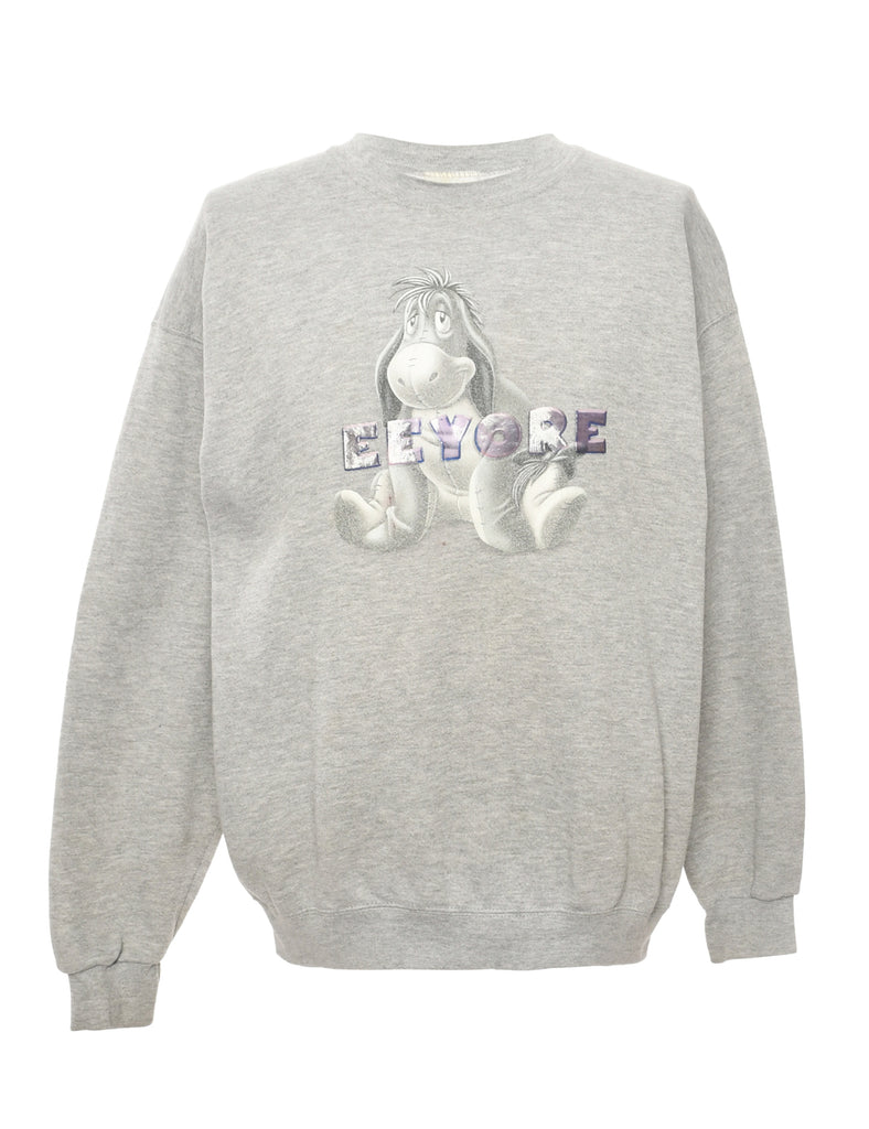 Disney Grey Printed Sweatshirt - L