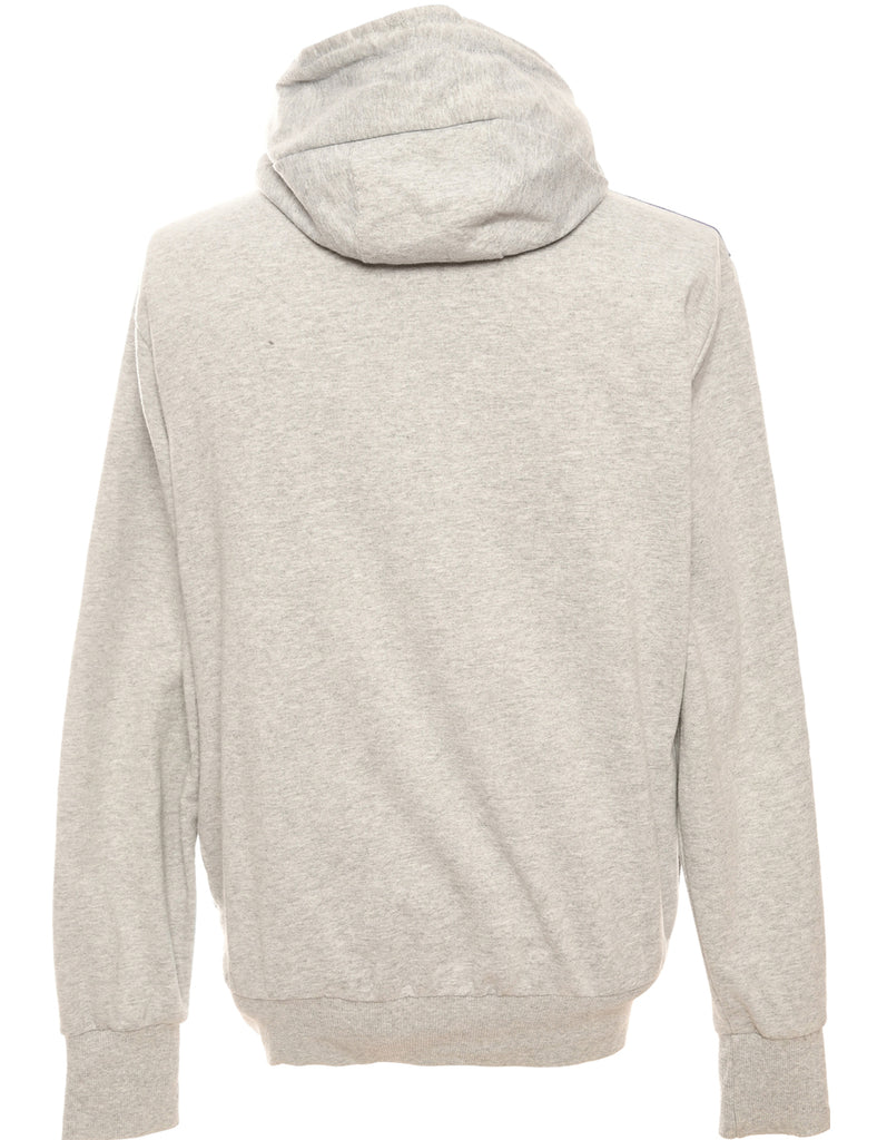 Grey Hooded Sweatshirt - M