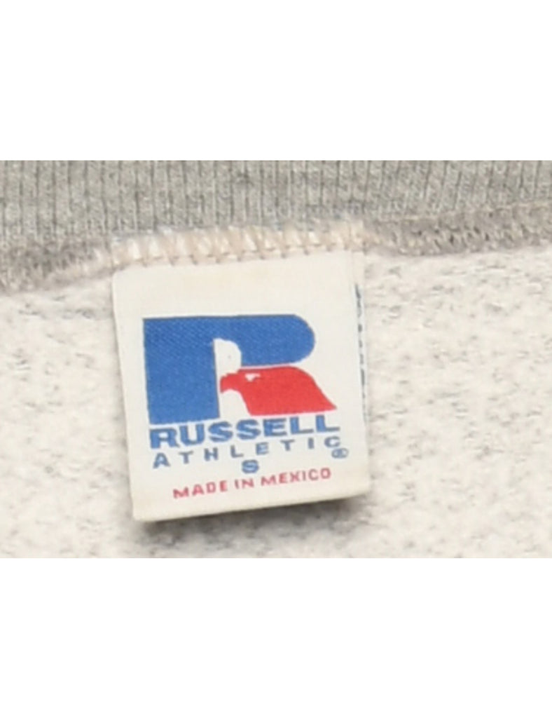 Grey Russell Athletic Printed Sweatshirt - M