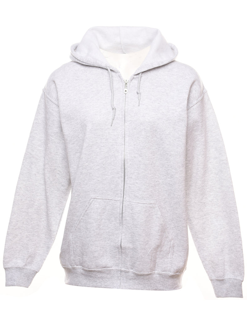 Marl Grey Hooded Sweatshirt - M