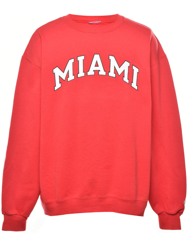 Miami Printed Sweatshirt - L