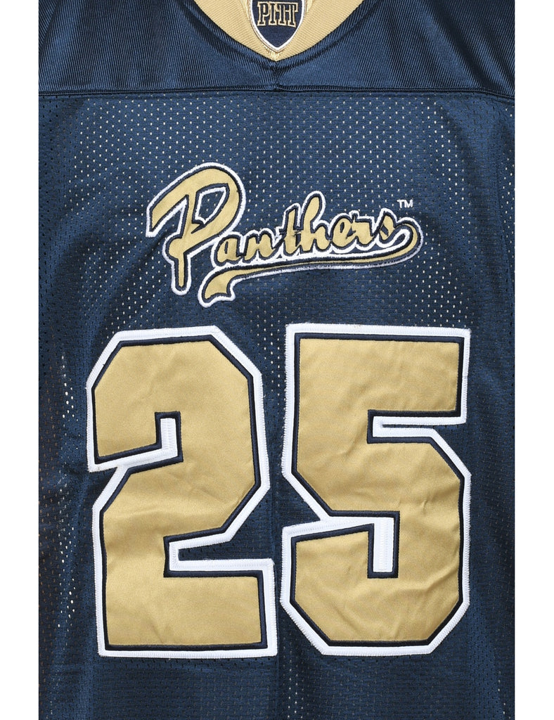 Navy & Gold Pittsburgh Panthers #25 Jersey - XL