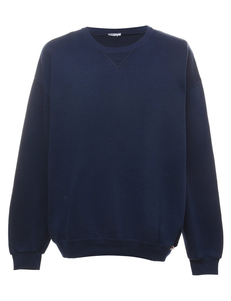 Navy Plain Sweatshirt - XL