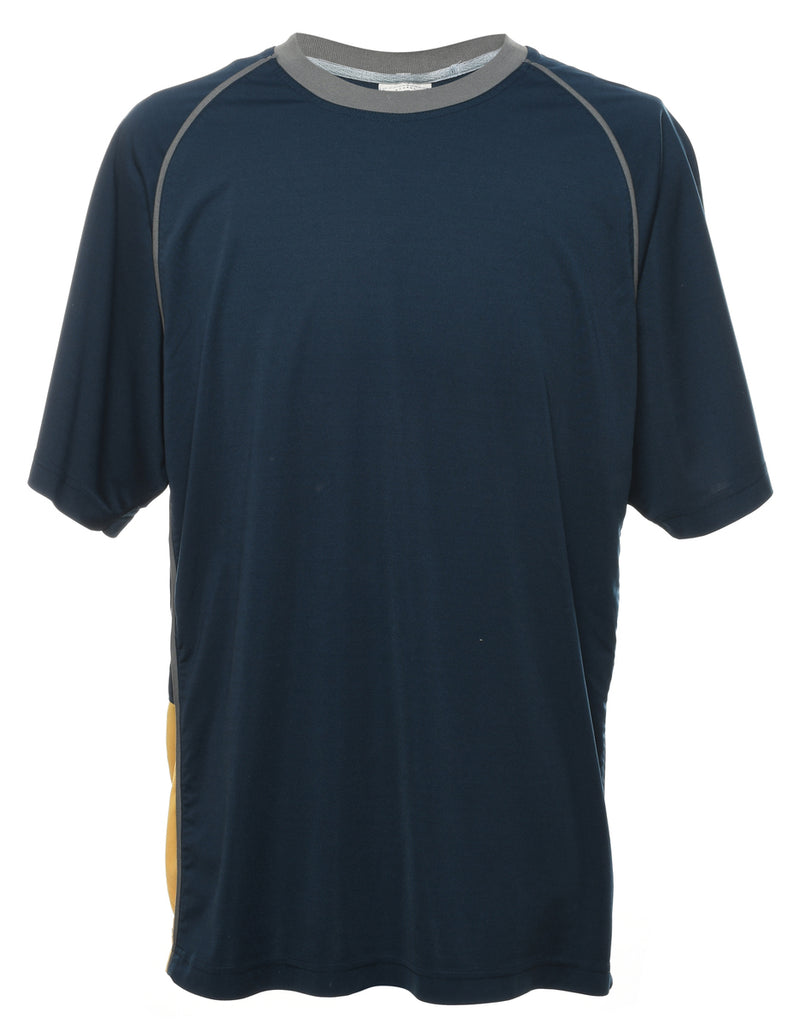 Navy Plain T-shirt - XL