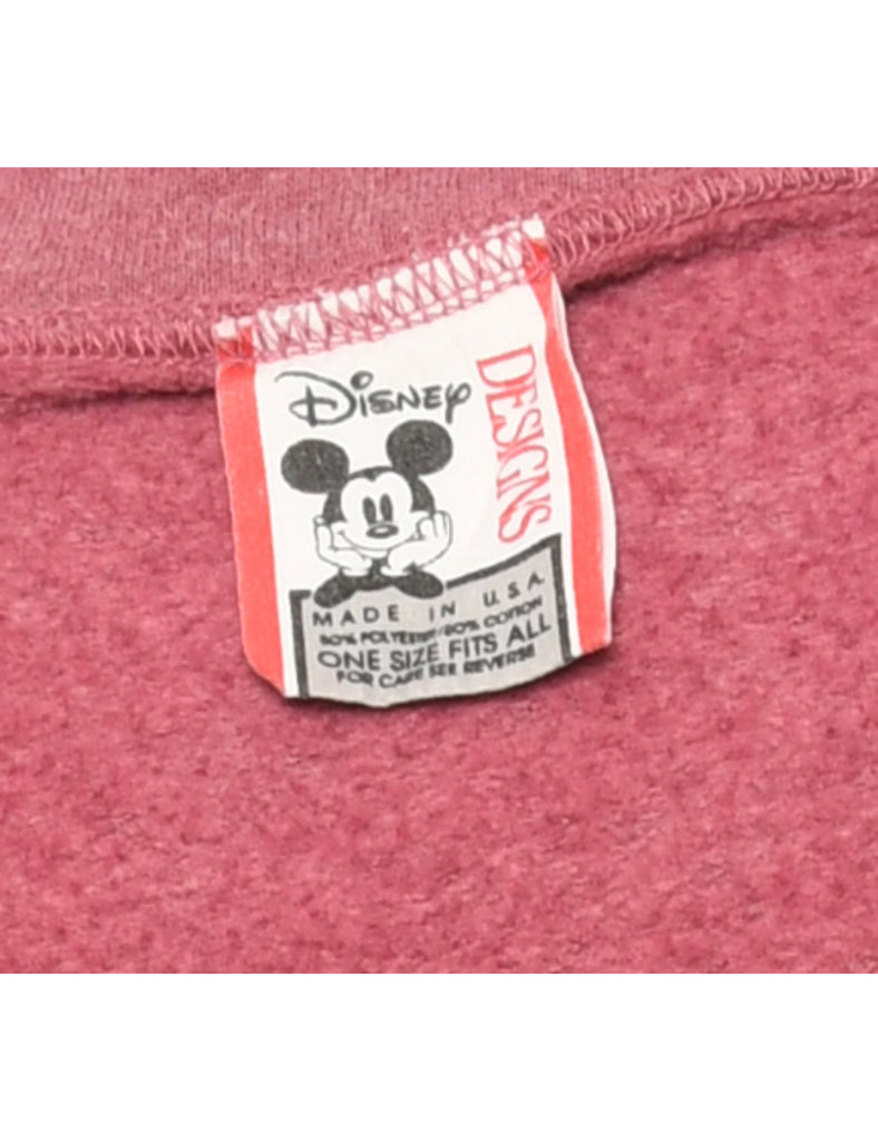 Pink Disney Printed Sweatshirt - S