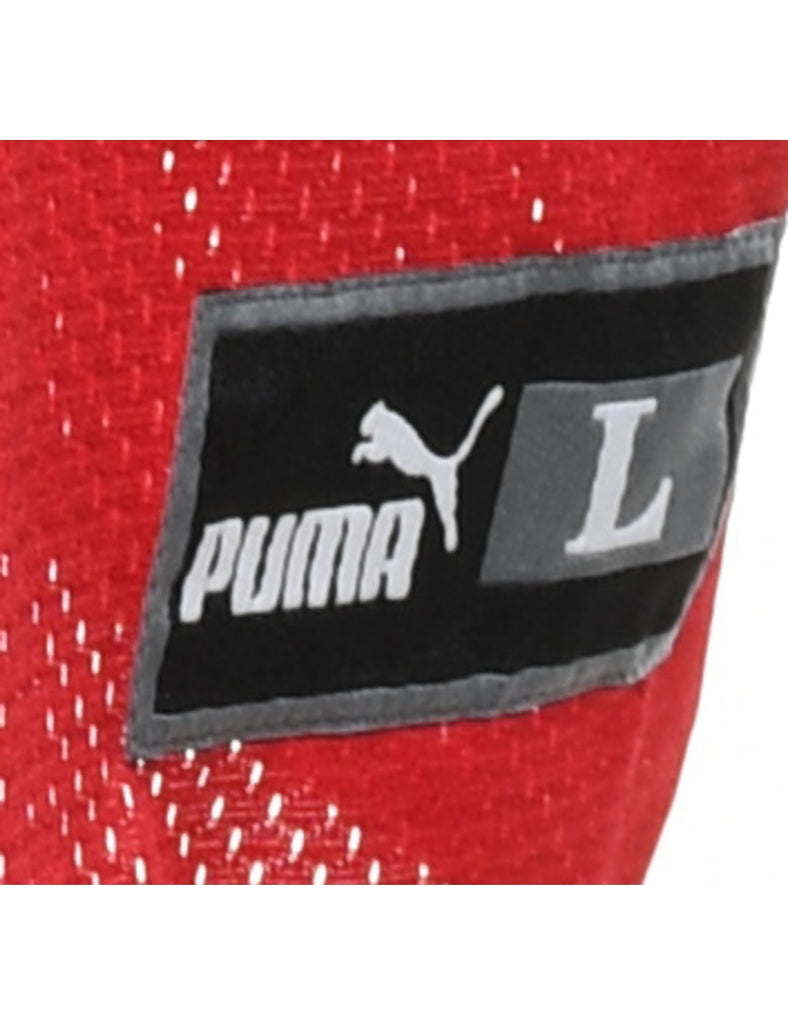 Puma Red Mesh Sports T-shirt - L