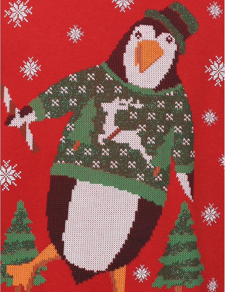 Red Christmas Sweatshirt - M