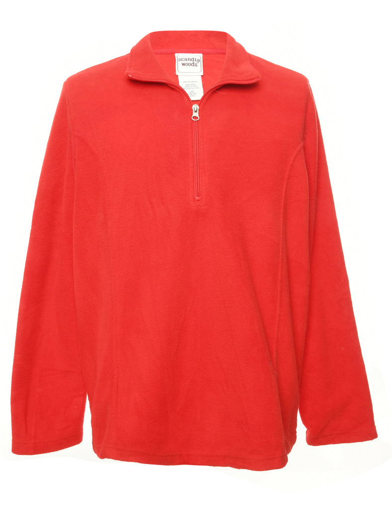 Red Fleece Sweatshirt - L