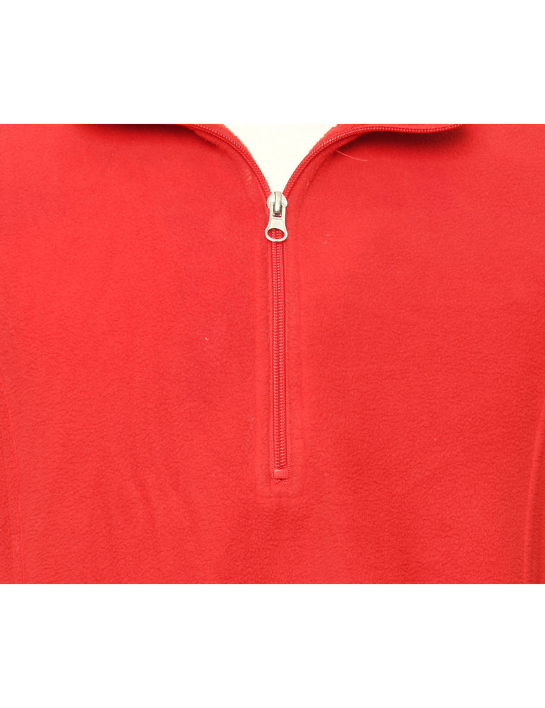 Red Fleece Sweatshirt - L