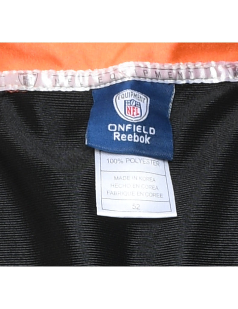 Reebok NFL Black & Orange Cincinnati Bengals Nylon Jersey - XL