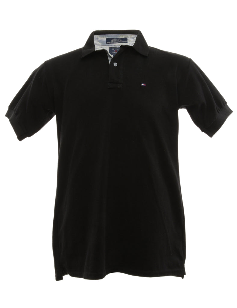 Tommy Hilfiger Black Polo Shirt - L