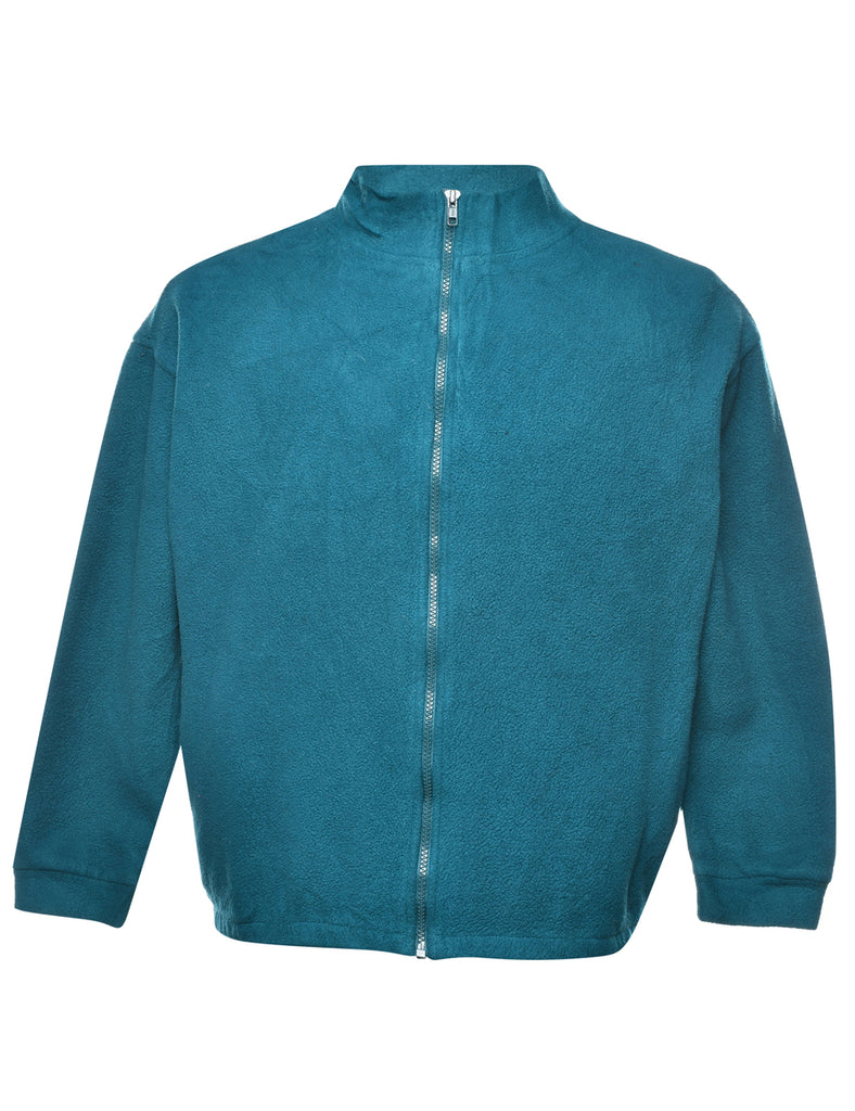 Turquoise Fleece Sweatshirt - L