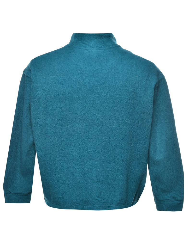 Turquoise Fleece Sweatshirt - L