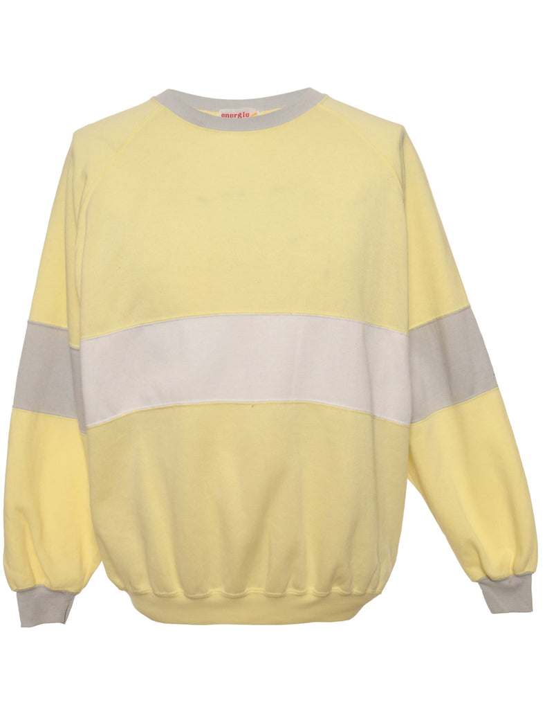 Yellow Plain Sweatshirt - S