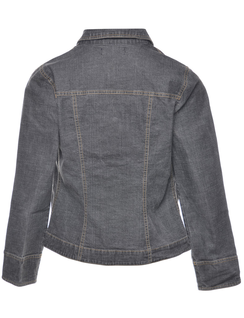 Black Denim Jacket - M