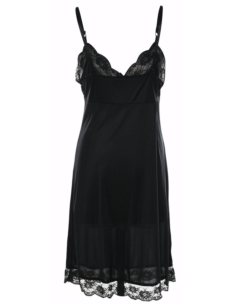 Black Lace Slip - S