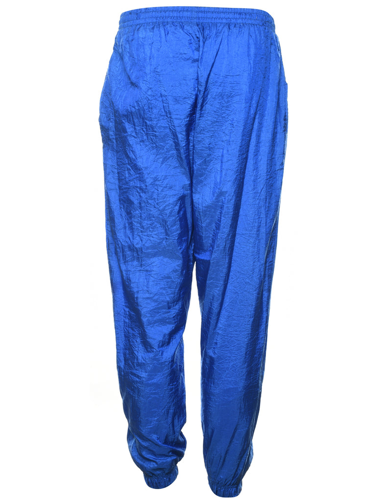 Blue Shiny Track Pants - W26 L28