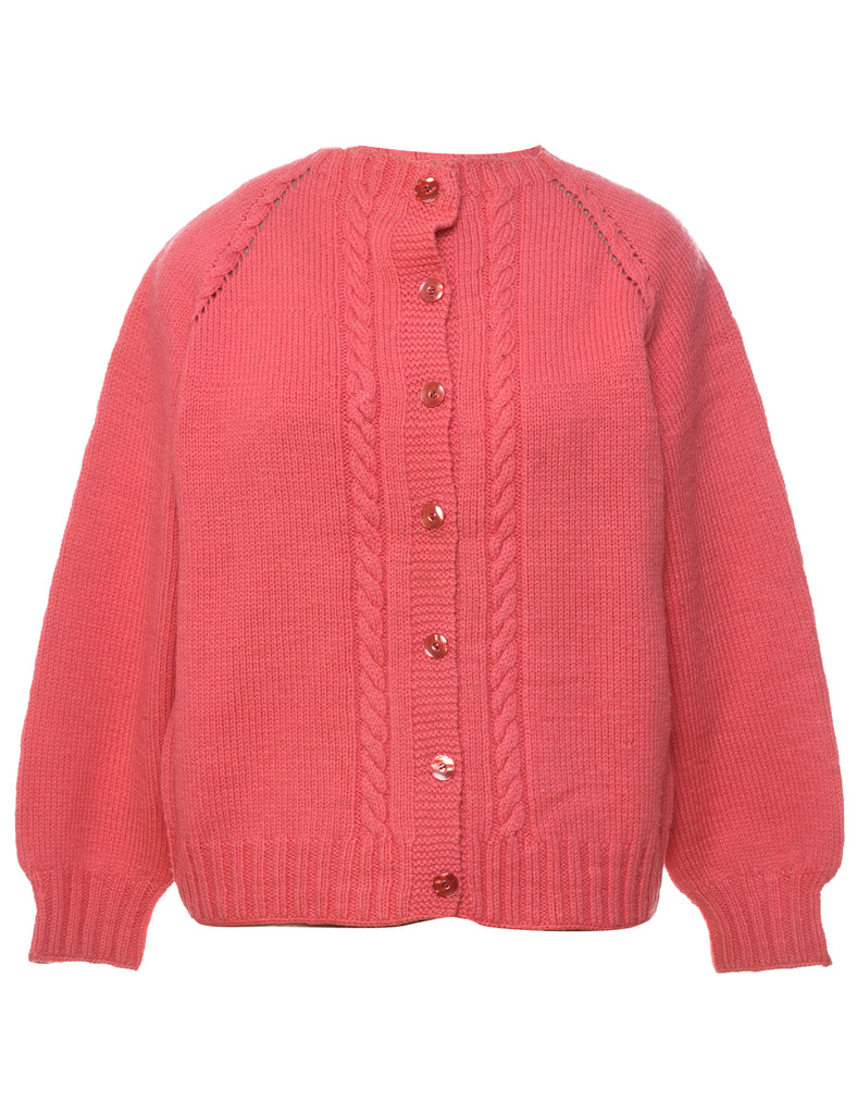 Cable Knit Cardigan - M