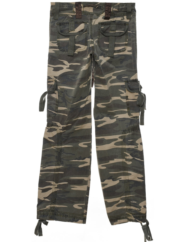 Camouflage Print Cargo Trousers - W30 L32