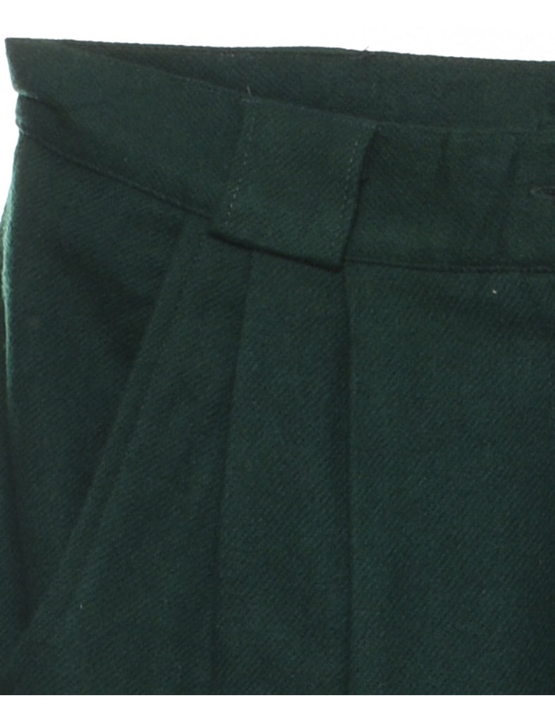 Dark Green Tapered Trousers - W26 L28