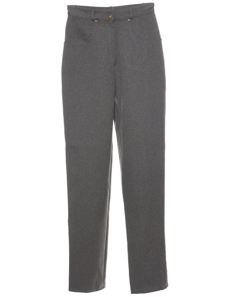 Dark Grey Slim-Fit Trousers - W24 L31
