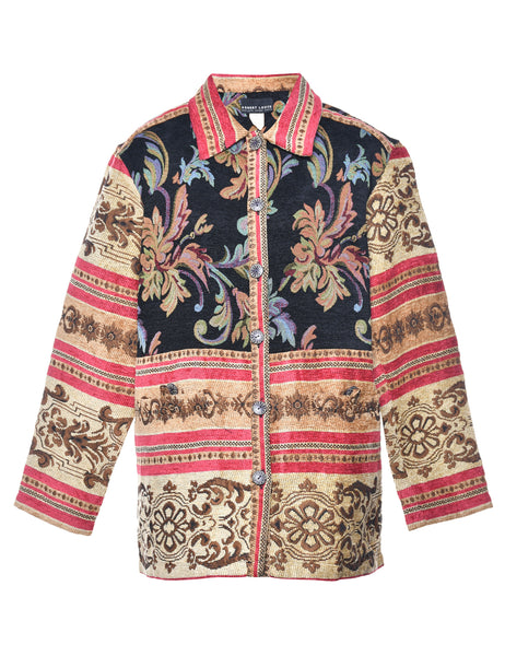 Market Floral Tapestry Jacket, Multi / M / 80% Cotton 20% Poly