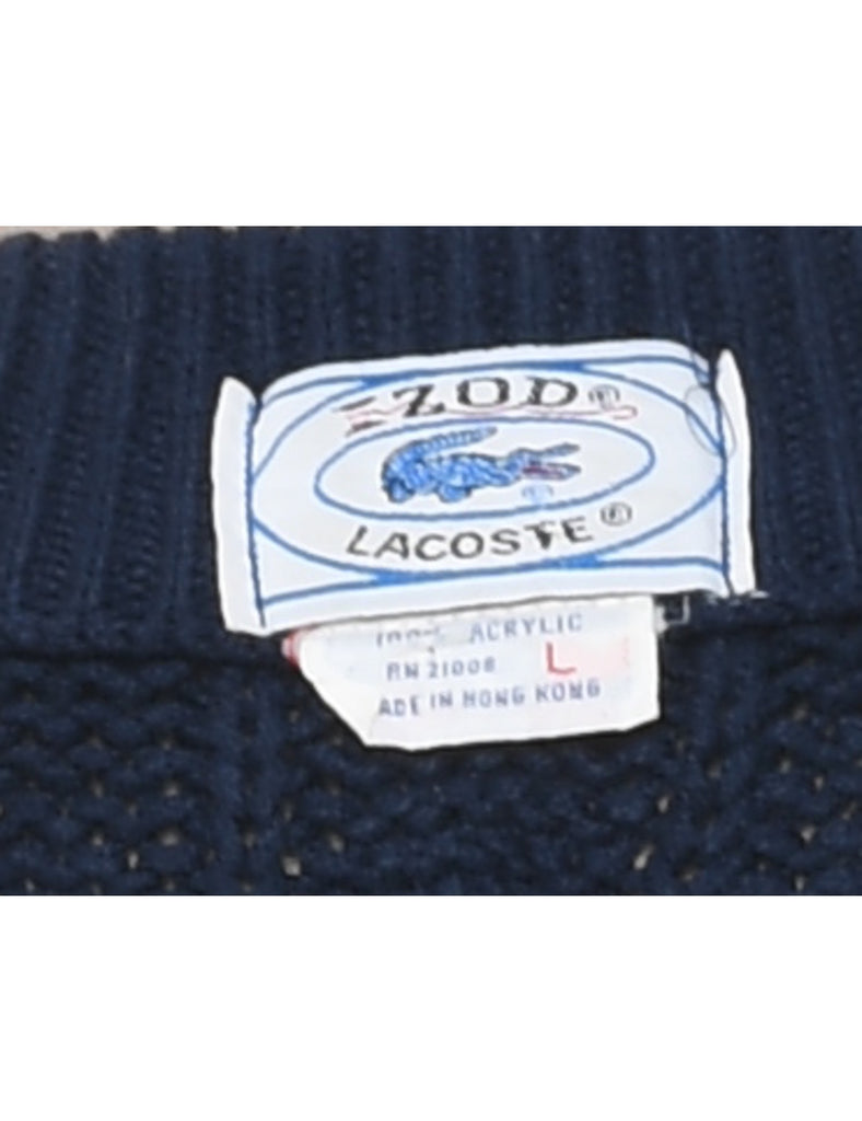 Izod Lacoste Cable Knit Jumper - L