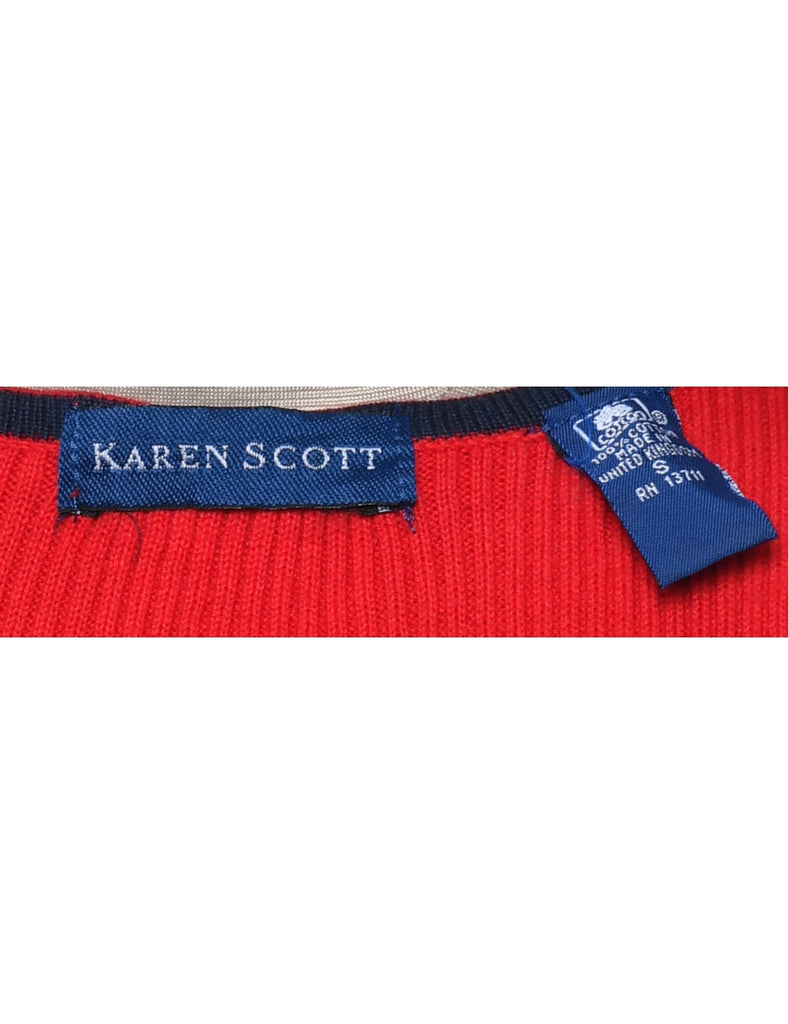 Karen Scott Red Jumper - S