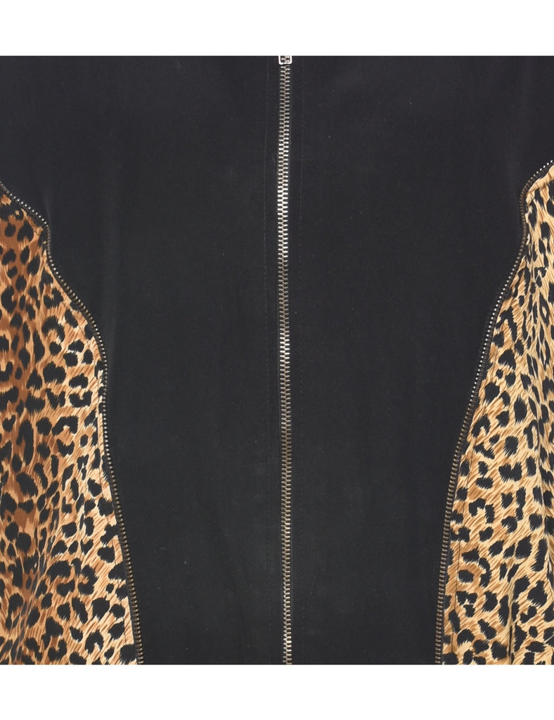 Leopard Print 1990s Jacket - L