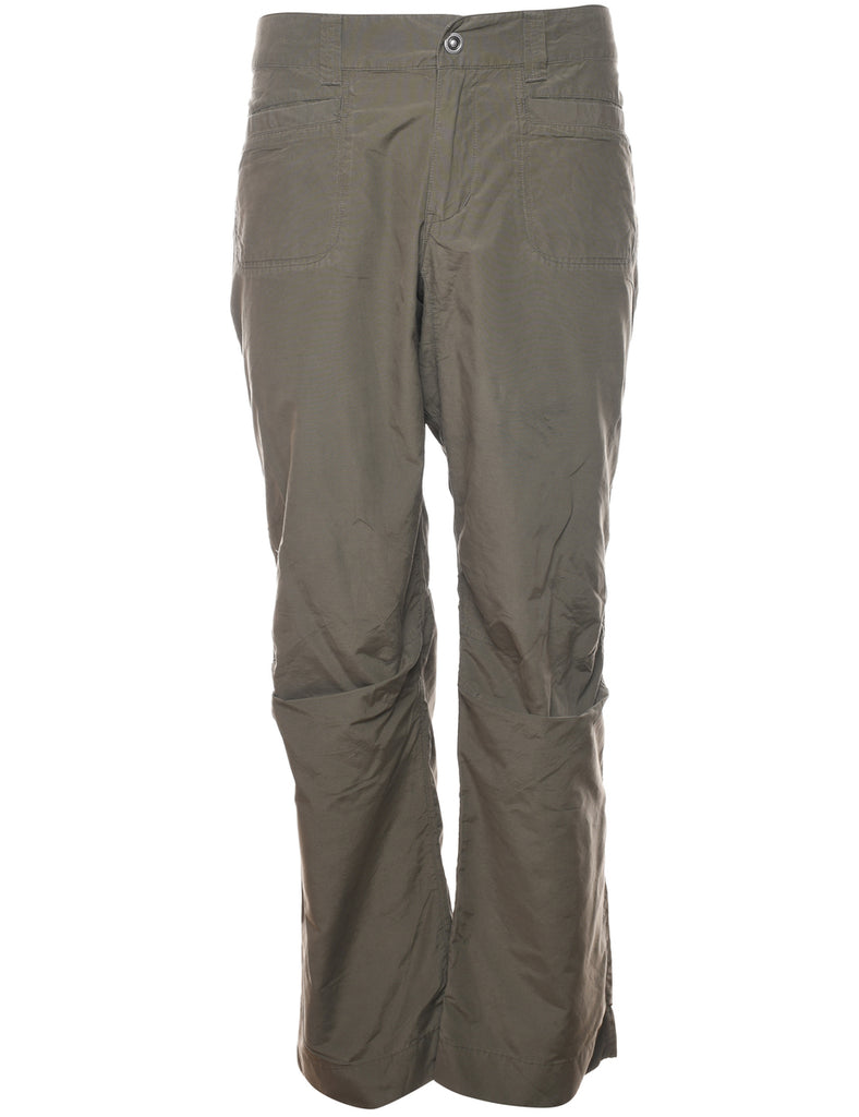 Low-Rise Olive Green Y2K Cargo Trousers - W36 L30