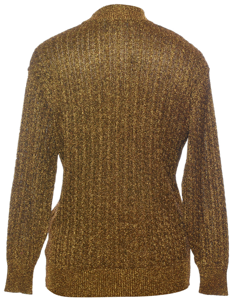 Lurex Thread Pattern Jumper - M