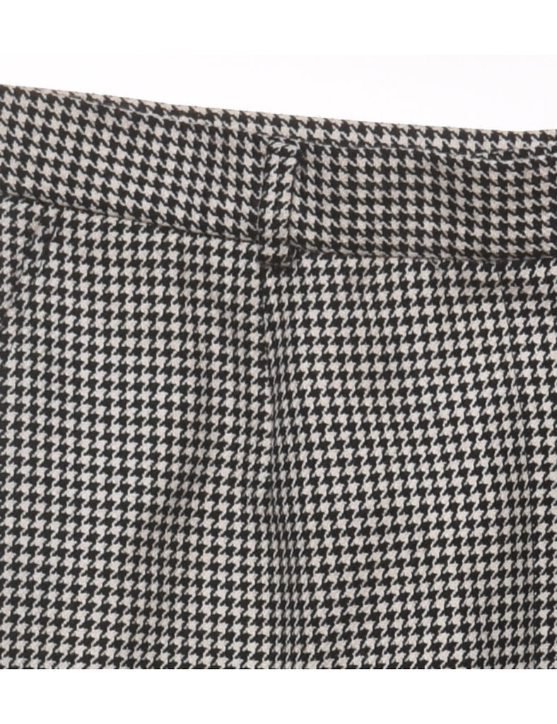 Monochrome Dogtooth Trousers - W30 L32