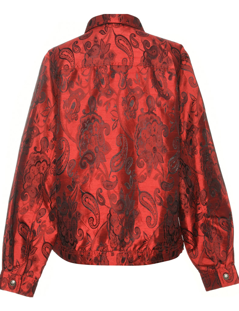 Paisley Red Jacket - M