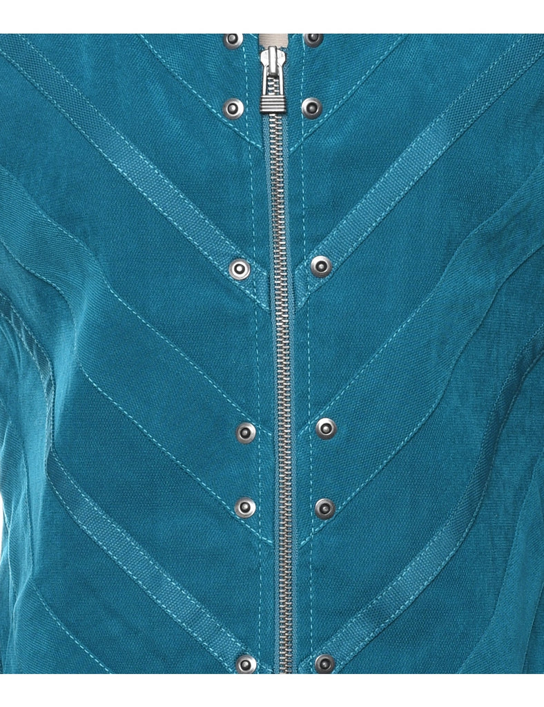 Turquoise Corduroy Jacket - S