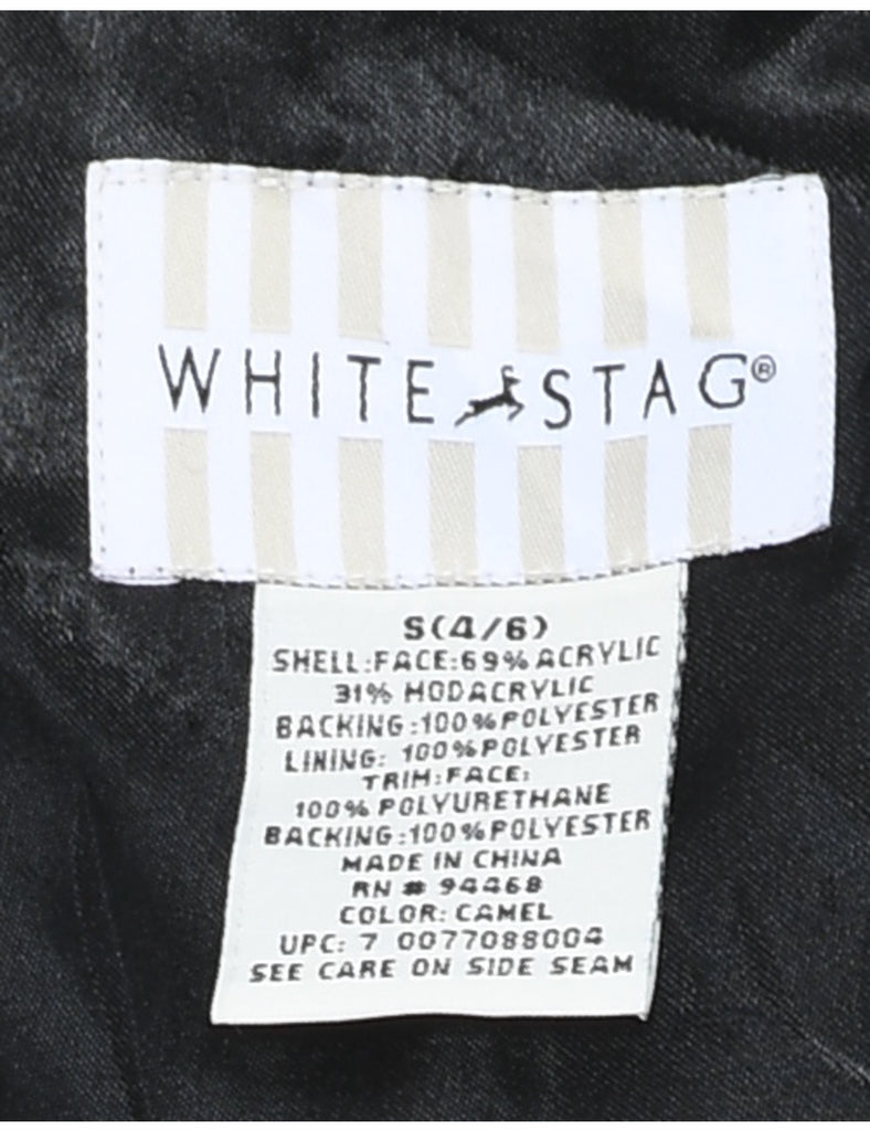 White Stag Faux Fur Coat - S